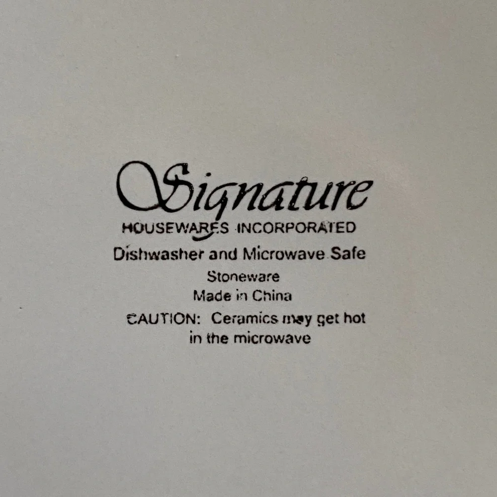 Signature Housewares euc or